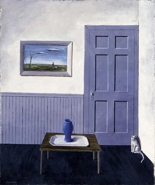 “White Cat”, ca.1935-38
painting by Gertrude Abercrombie ...