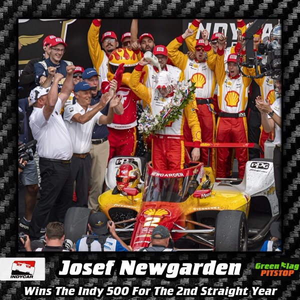 Josef Newgarden Wins The Indy 500 For The 2nd Straight Ye...
