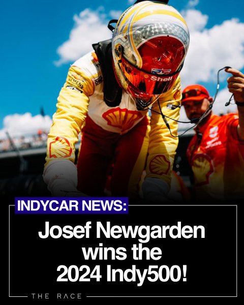 Josef Newgarden WINS the 2024 #Indy500! 

That's his seco...