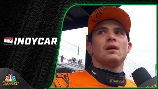 Pato O'Ward emotional after coming up short in 2024 Indianapolis 500 | Motorsports on NBC