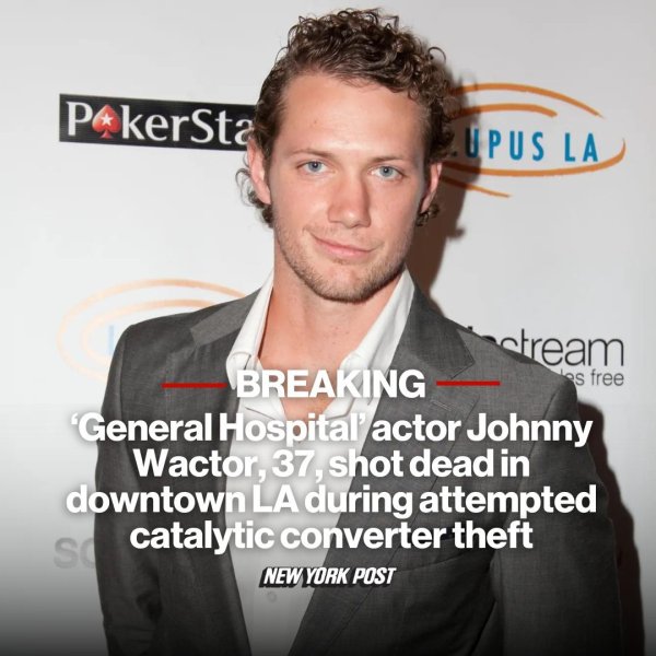 “General Hospital” actor #JohnnyWactor was shot and kille...