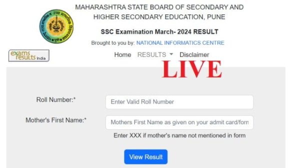 mahresult.nic.in , Maharashtra SSC 10th Result 2024 Live : महाराष्ट्र बोर्ड 10वीं रिजल्ट Direct Link, 95.81 फीसदी बच्चे पास