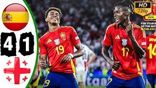 Spain vs Georgia 4-1 Latest highlights & All Goals Euro 2024 / Nico Yamal Magic💥