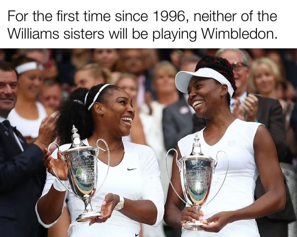 End of an era 😔
The Williams sisters at Wimbledon:
12 sin...