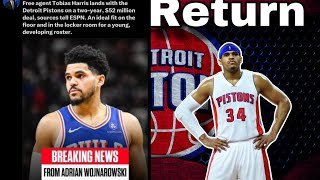 Detroit Pistons Sign Tobias Harris 2 Year Deal 🤝🏾