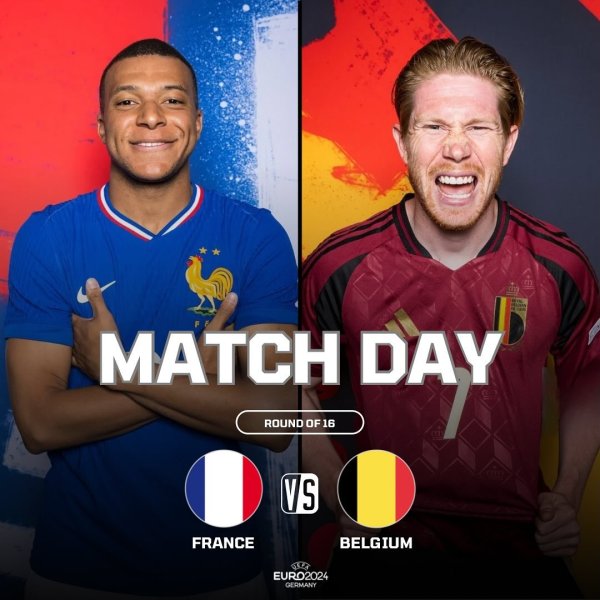 🏆 MATCH DAY 🏆 | Euro 2024 Round of 16 | 🇫🇷 France vs 🇧🇪 B...