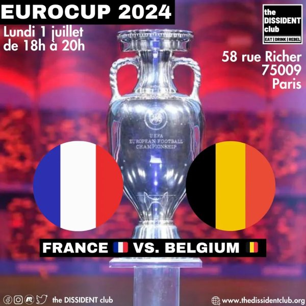 Live #France - #Belgique 8èmes de finale de Euro 2024 Ger...