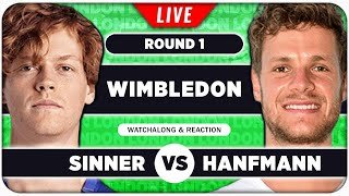 SINNER vs HANFMANN • Wimbledon 2024 • LIVE Tennis Talk Watchalong