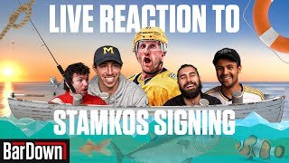 REACTION TO STEVEN STAMKOS SIGNING IN NASHVILLE | BarDown Free Agent Live Stream