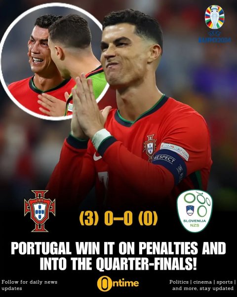 Ronaldo cries after a missed penalty, but eventually find...