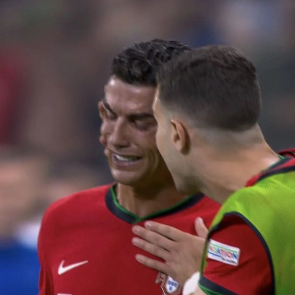 Cristiano Ronaldo was in tears after missing a crucial pe...