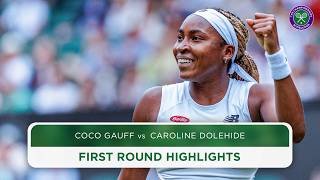 Americans go head-to-head | Caroline Dolehide vs Coco Gauff | Highlights | Wimbledon 2024