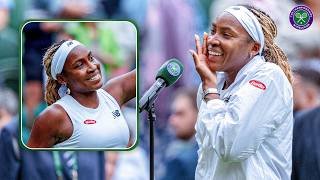 "It's tough playing your friend" | Coco Gauff | First round On-court Interview | Wimbledon 2024