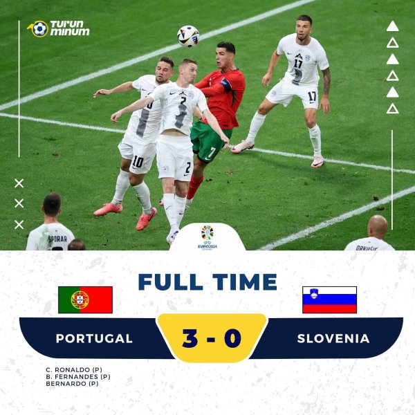 🚨 FULL TIME 🚨

EURO 2024

Portugal 3 - 0 Slovenia

⚽️ C. ...