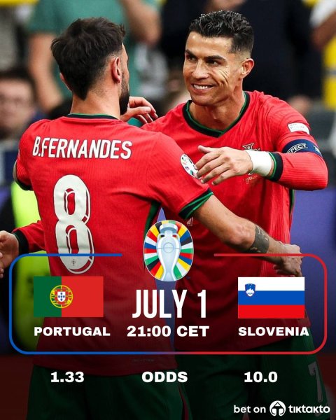 🔥 Match Alert! 🔥 🇵🇹 vs. 🇸🇮 

Bet $100 on #Portugal and wi...