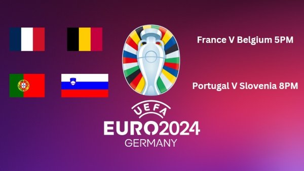 France vs. Belgium & Portugal vs. Slovenia 

Catch all th...