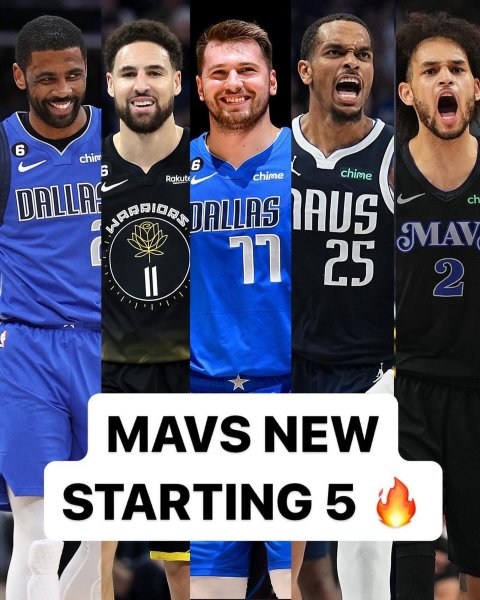 Mavs new starting five. 👀🔥