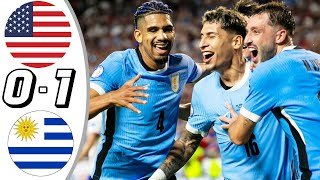 USA vs Uruguay 0-1 Resumen y Goles 2024
