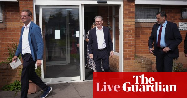 UK general election live: parties pitch for votes on final day of the campaign