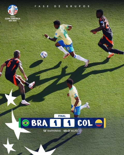 FULL-TIME ⏰

#BFKOfficial #Brazil #Copa2024 #CopaAmerica ...