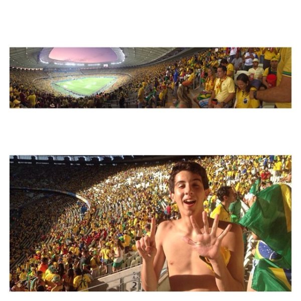Happy 4th of July from Brazil #worldcup #brazilvscolombia...