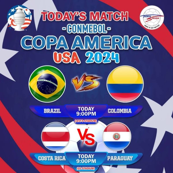 ⚽ Game Day Alert! ⚽ 

Today's Match: COPA AMERICA USA 202...