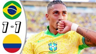 Brazil vs Colombia 1-1 - Resumen y Goles 2024