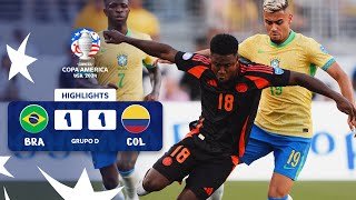BRASIL 1-1 COLOMBIA | HIGHLIGHTS | CONMEBOL COPA AMÉRICA USA 2024™