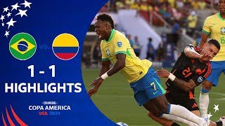 Brazil vs Colombia 1-1 EXTENDED HIGHLIGHTS | Copa America 2024