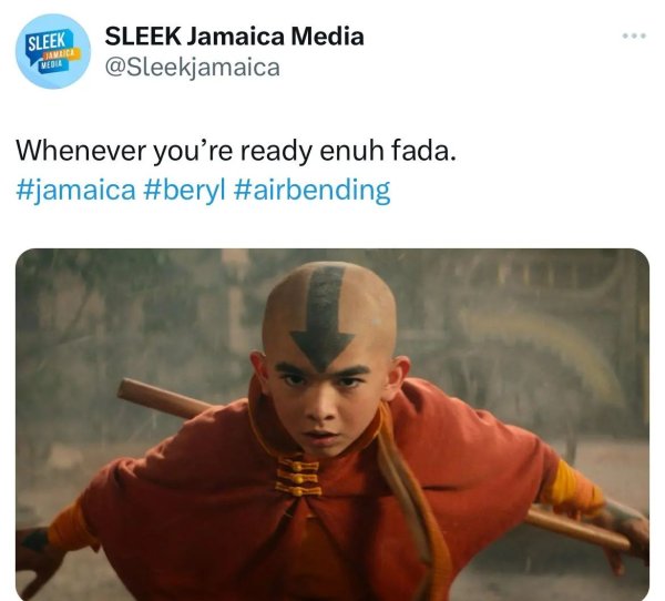 Tryna book some air bending for tomorrow morning.

#Jamai...