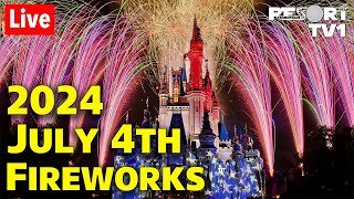 🔴Live: 2024 July 4th Fireworks at Magic Kingdom on July 3rd - Walt Disney World Live Stream
