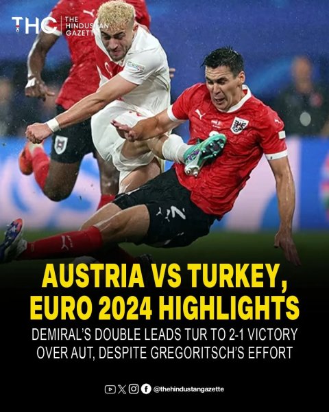 Austria vs Turkey Round of 16, UEFA Euro 2024 Highlights:...