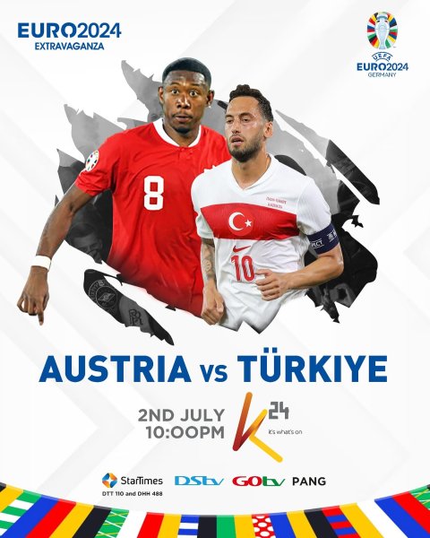 Game On: Austria 🇦🇹 vs. Turkey 🇹🇷 !

📅 Date: Tue, 2nd Jul...