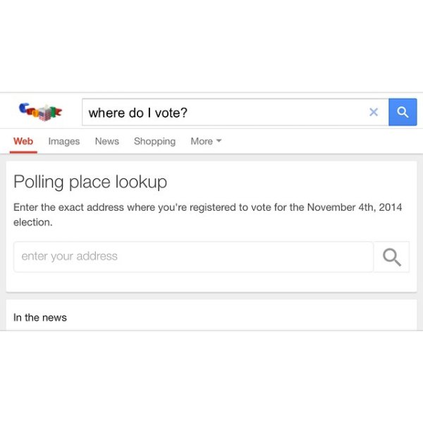 Don't know where to #vote ? Ask #google #wheredoivote  #w...