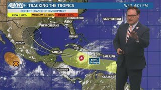Wednesday 6 PM Tropical Update: Hurricane Beryl continues to weaken