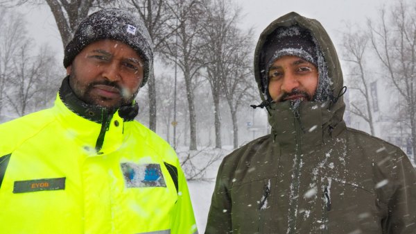 BILDEXTRA: Kämpar du i snöovädret?