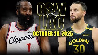 Golden State Warriors vs Los Angeles Clippers Full Game Highlights - October 28, 2025 | NBA Season