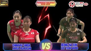 志田千陽＆五十嵐有紗 vs チョン・ナウン＆イ・ヨンウ｜マレーシア・オープン2026【女子ダブルス ハイライト】