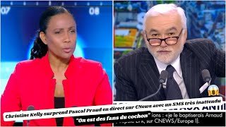 Christine Kelly surprend Pascal Praud en direct sur CNews avec un SMS très inattendu