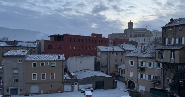 Ardèche. La neige fait son apparition à Privas ce mercredi !