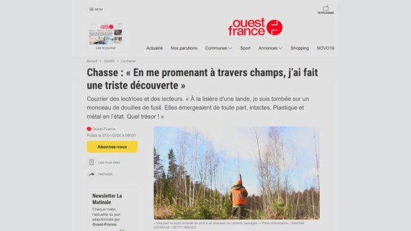 Ouest France donne la parole aux lecteurs - Chasses éternelles