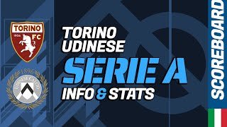 Torino - Udinese: Serie A Italian Calcio LIVE score and stats