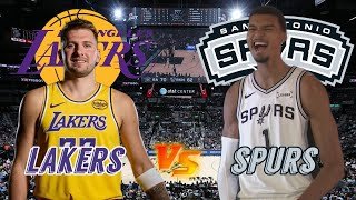 Los Angeles Lakers vs San Antonio Spurs Live Play by Play & Scoreboard