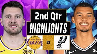 Los Angeles Lakers vs San Antonio Spurs Full Game Highlights 2nd Qtr | Jan 7 | 2026 NBA Highlights