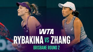 Elena Rybakina vs. Shuai Zhang | 2026 Brisbane Round 2 | WTA Match Highlights