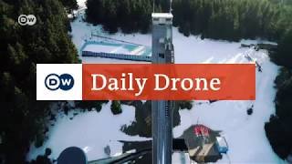 #DailyDrone: The Kanzlersgrund ski jump, Oberhof | DW English