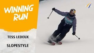 Tess Ledeux wins Slopestyle contest in Aspen | FIS Freeski World Cup 24-25