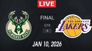 NBA LIVE! Los Angeles Lakers vs Milwaukee Bucks | January 10, 2026 NBA Regular Season LIVE