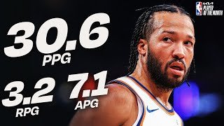 Jalen Brunson Named @kia Eastern Conference Player of the Month