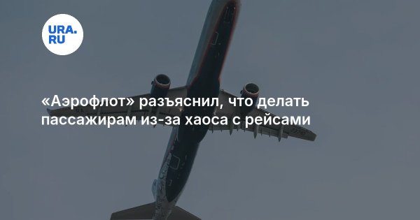 «Аэрофлот» разъяснил, что делать пассажирам из-за хаоса с рейсами 
